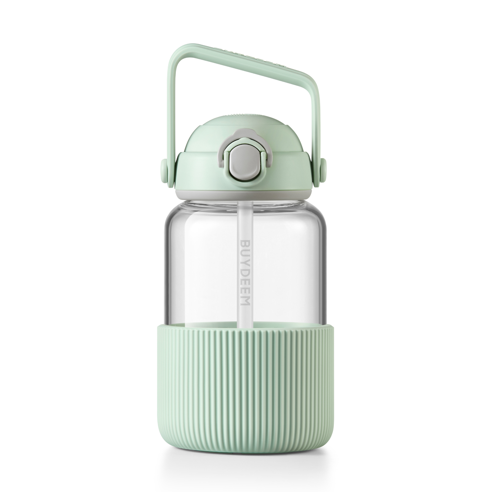 Pop-up Straw Glass Bottle