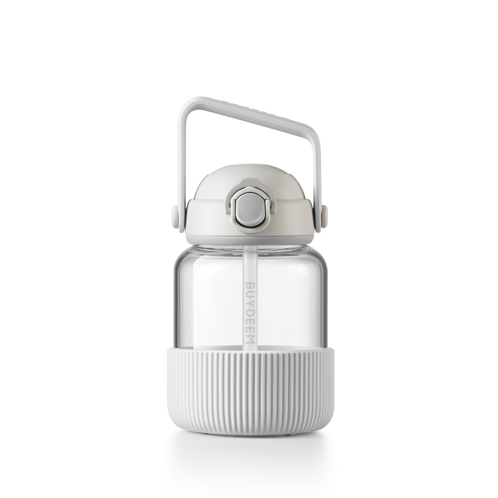 Pop-up Straw Glass Bottle